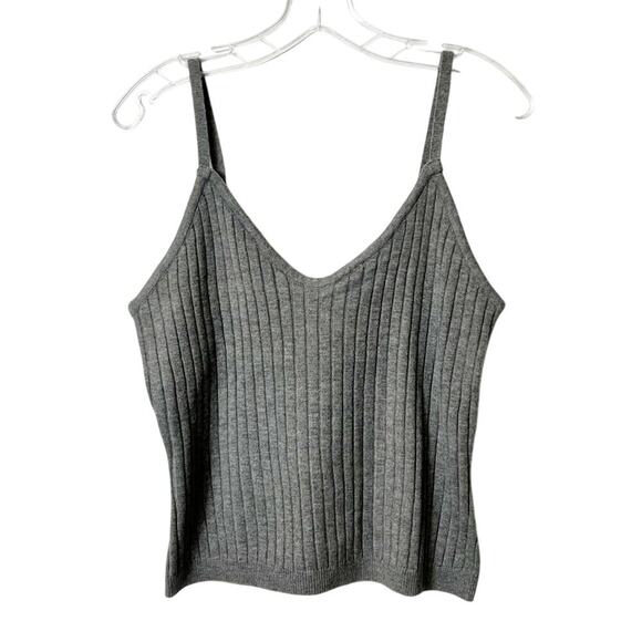 AVEC LES FILLES GREY WOMEN TANK TOP SOFT POLYESTER BLOUSE BRAND NEW SIZE LARGE - Picture 1 of 4